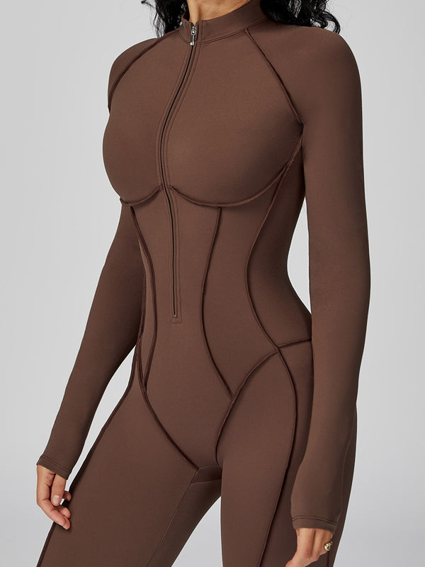 NORELLA | Jumpsuit with Zip Closure and Stitched Details