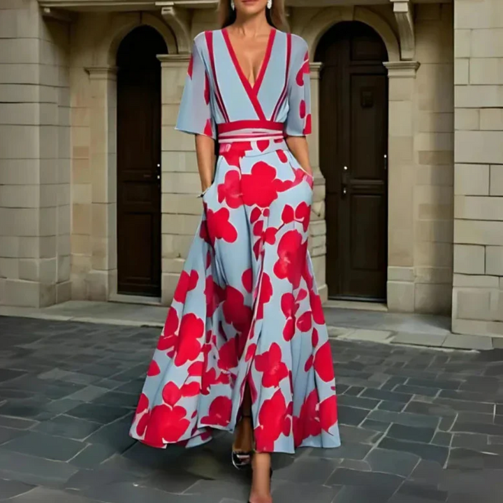 NORELLA | Michelle Elegant Floral Wrap Dress