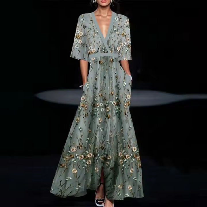 NORELLA | Michelle Elegant Floral Wrap Dress