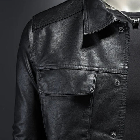 NORELLA | Premium Leather Jacket in Moto Style
