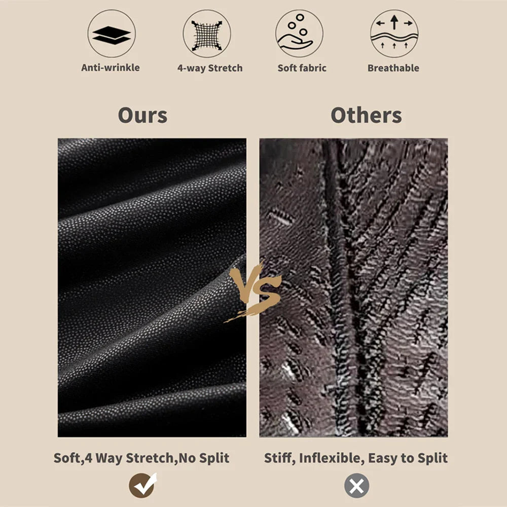 NORELLA | Leather Look Leggings – Black