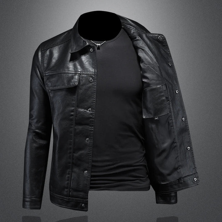 NORELLA | Premium Leather Jacket in Moto Style