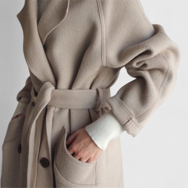 NORELLA | Long Fabric Coat
