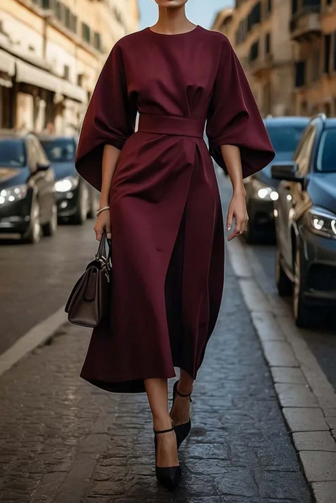 Matzliah Lantern Sleeve Dress