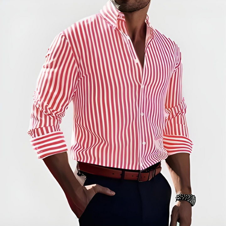 NORELLA | Striped Men's Shirt – Stylish & Confident