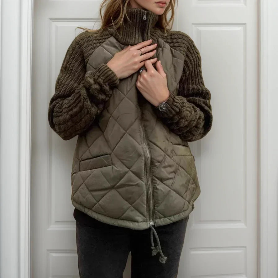 NORELLA | Soft Padded Jacket with Norwegian Inspiration and Knitted Details