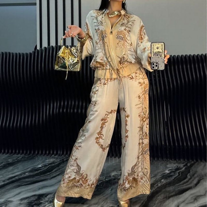 NORELLA | Satin-like Sports Fabric Set