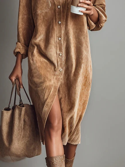 NORELLA | Estela Corduroy Midi Dress