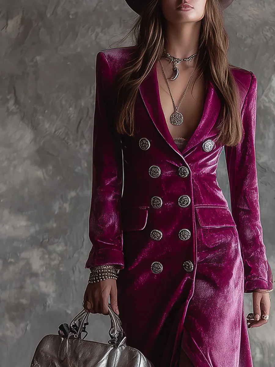 NORELLA | Vera Velvet Blazer Maxi Dress