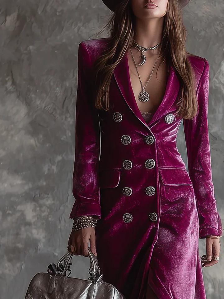 NORELLA | Vera Velvet Blazer Maxi Dress