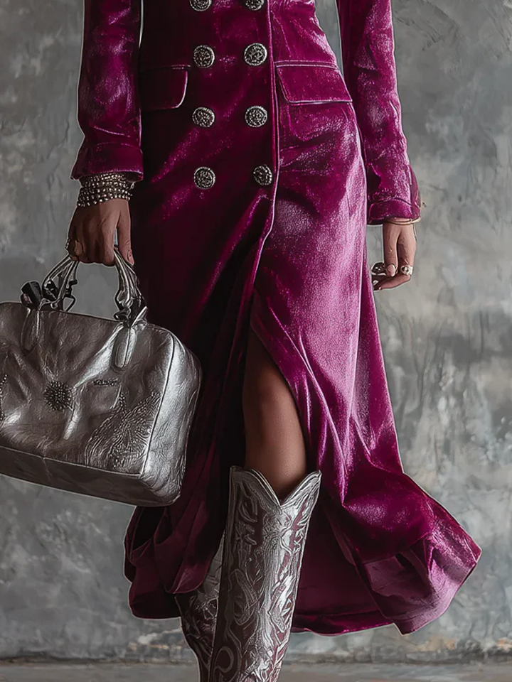 NORELLA | Vera Velvet Blazer Maxi Dress