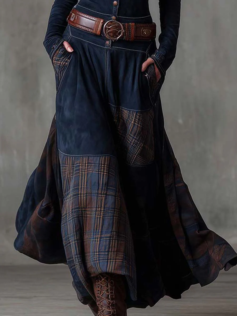NORELLA | Elisa Maxi Dress in Eco-Friendly Suede with Belt