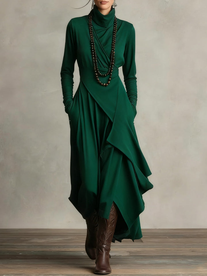 NORELLA | Malva Maxi Dress with High Neck
