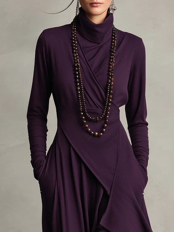 NORELLA | Malva Maxi Dress with High Neck