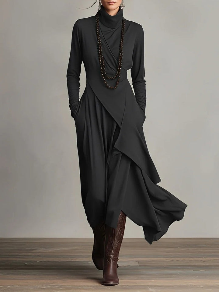 NORELLA | Malva Maxi Dress with High Neck