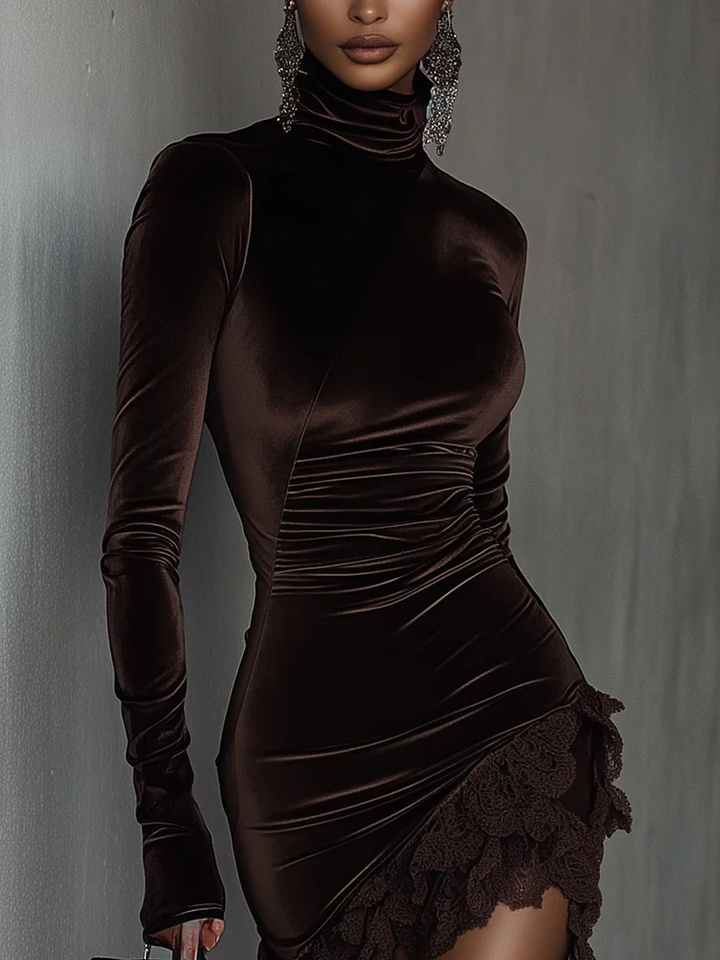 NORELLA | Mikaela short premium velvet dress