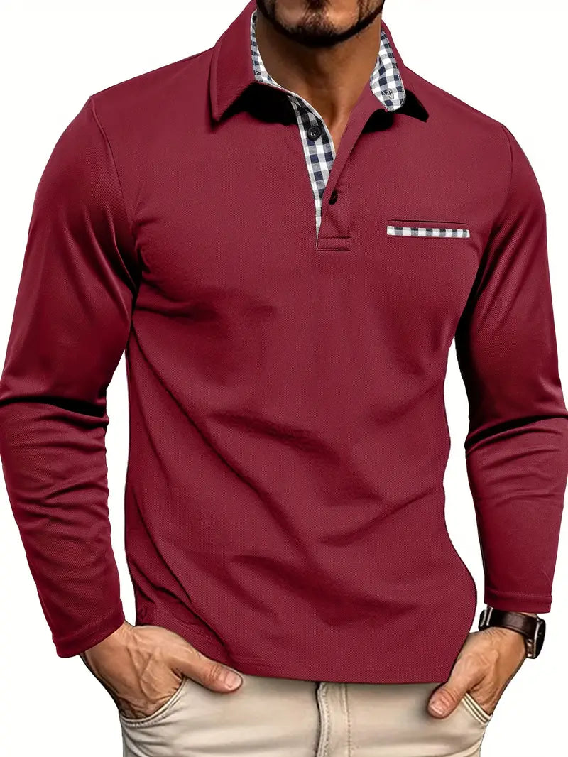 NORELLA | Men's Long Sleeve Polo Shirt