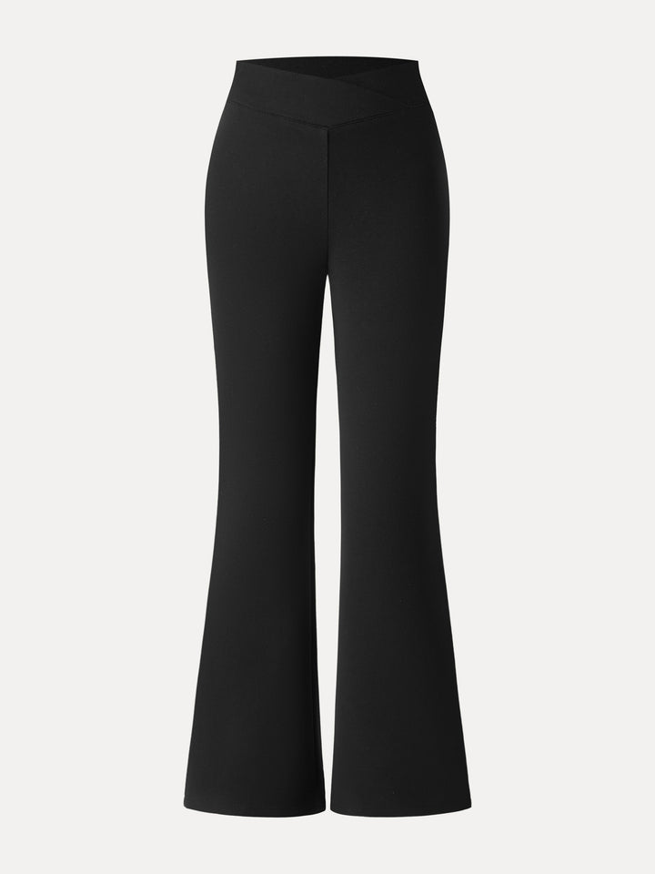 NORELLA | Warm Pull-On Trousers with V-Waist and Flared Legs
