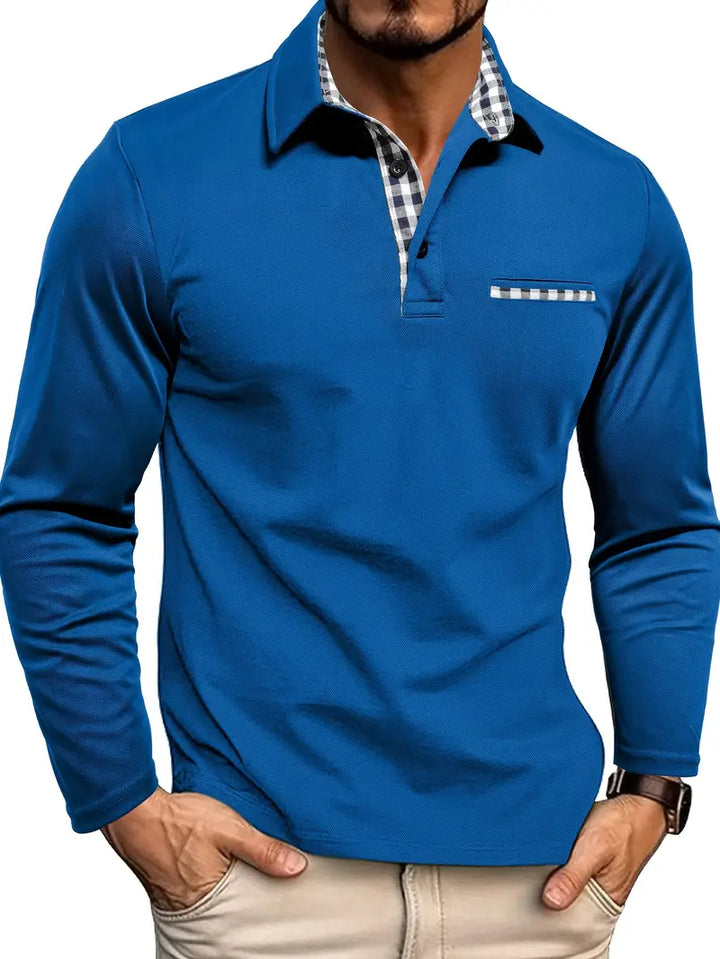 NORELLA | Men's Long Sleeve Polo Shirt