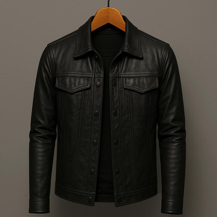 NORELLA | Premium Leather Jacket in Moto Style