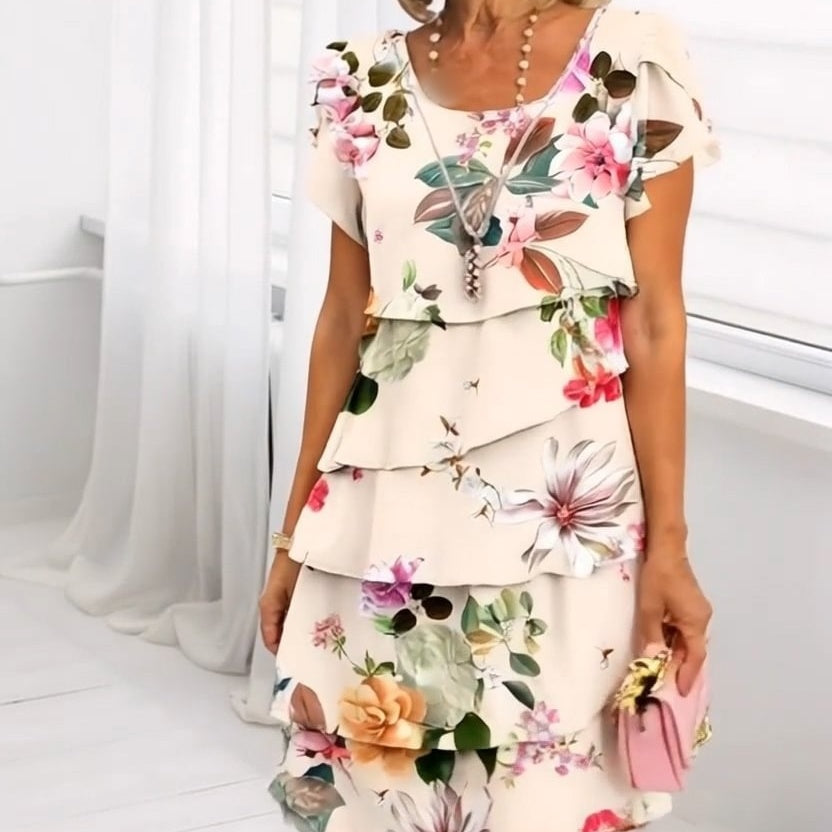 Floral Cascade Dress