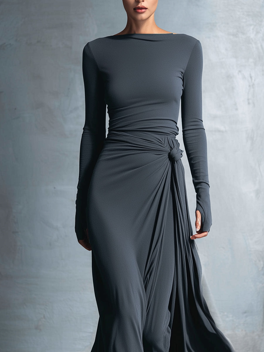 NORELLA | Naiara Maxi Dress with Side Button