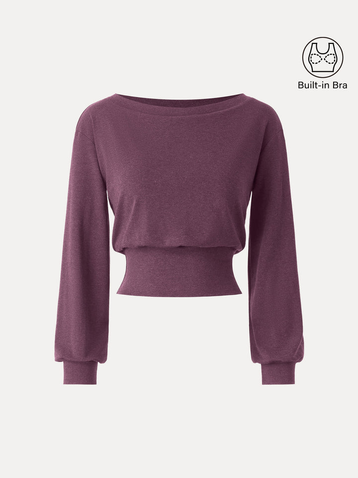 NORELLA | Soft Boat Neck Brami in Wool Blend – Non-Irritating