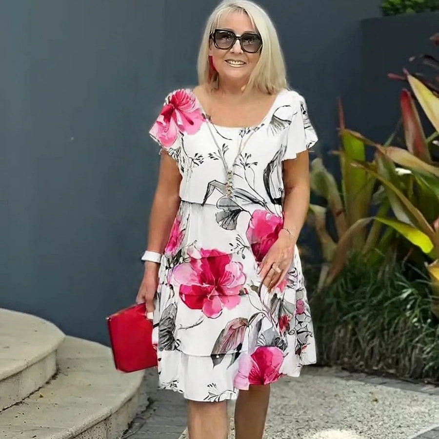 Floral Cascade Dress