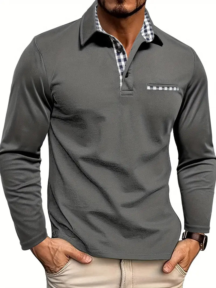 NORELLA | Men's Long Sleeve Polo Shirt