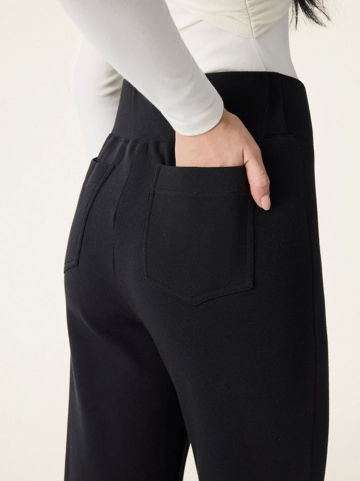 NORELLA | Warm Pull-On Trousers with V-Waist and Flared Legs