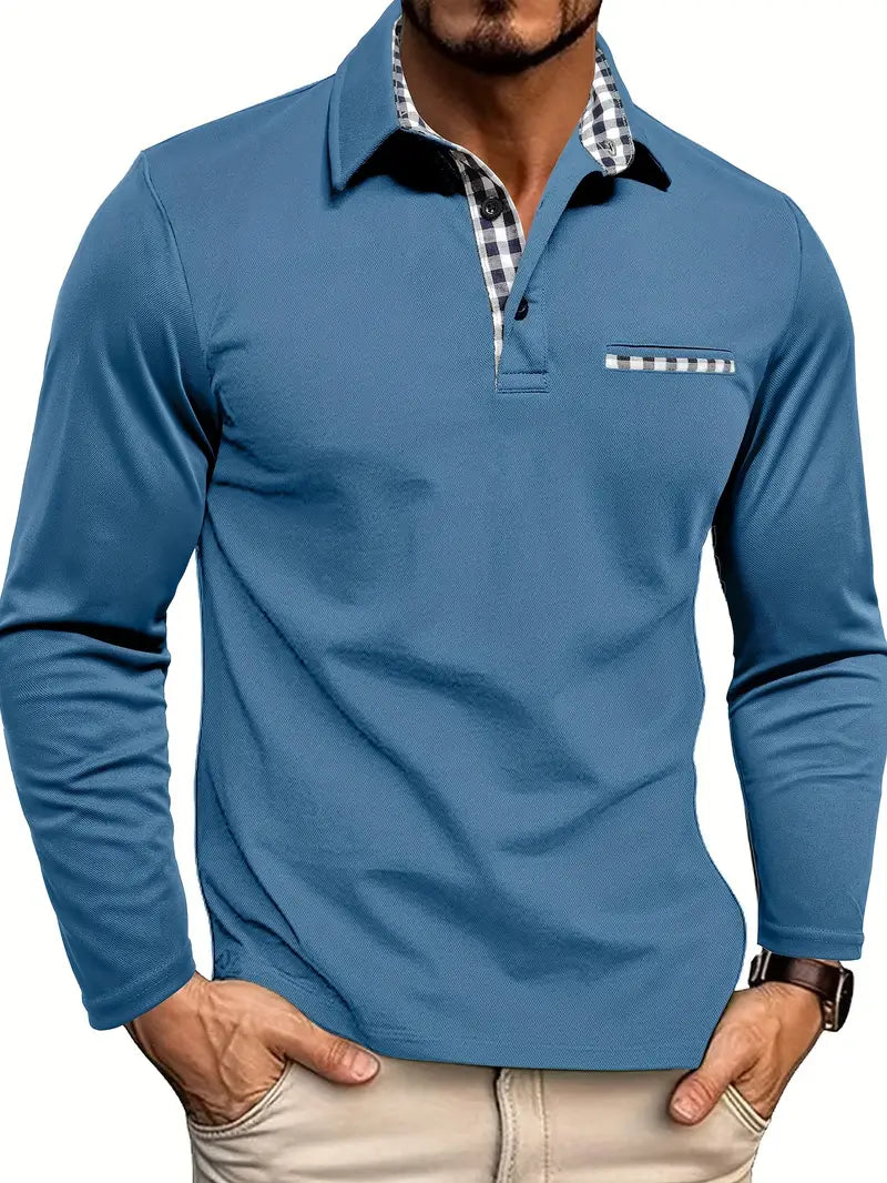 NORELLA | Men's Long Sleeve Polo Shirt