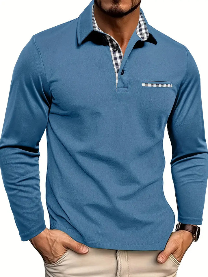 NORELLA | Men's Long Sleeve Polo Shirt