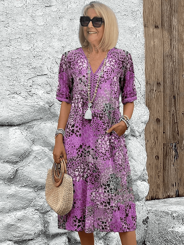 NORELLA | Elaisa Elegant Floral Midi Dress
