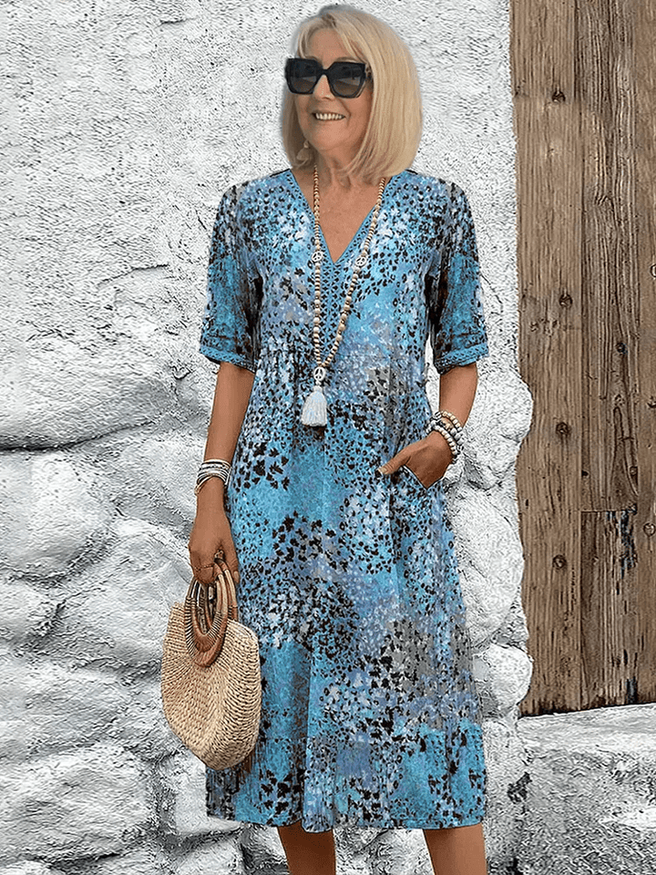 NORELLA | Elaisa Elegant Floral Midi Dress