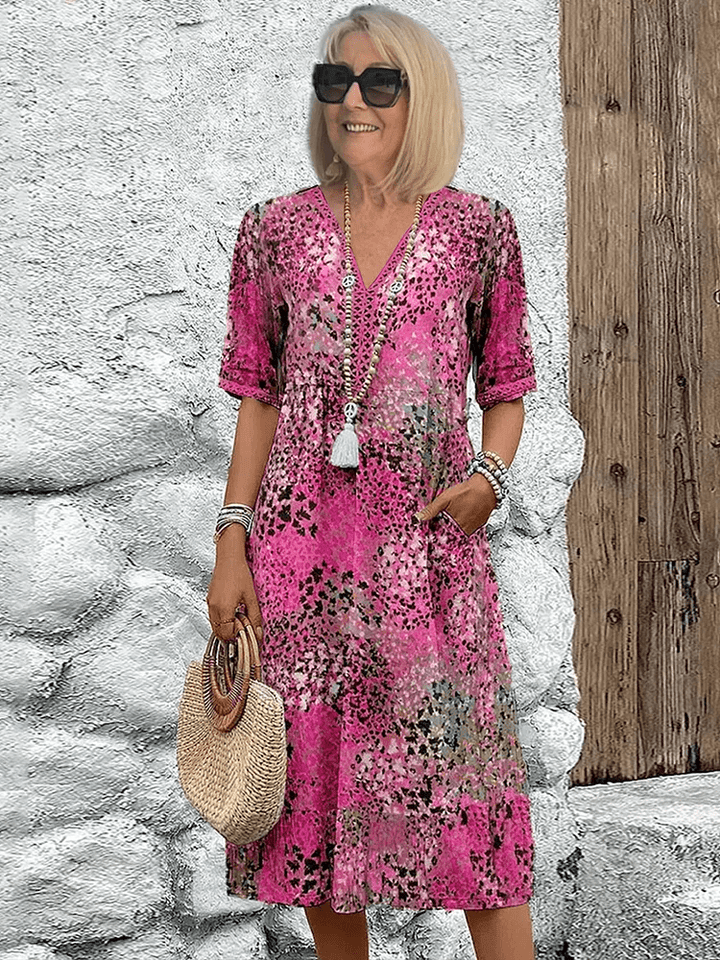 NORELLA | Elaisa Elegant Floral Midi Dress