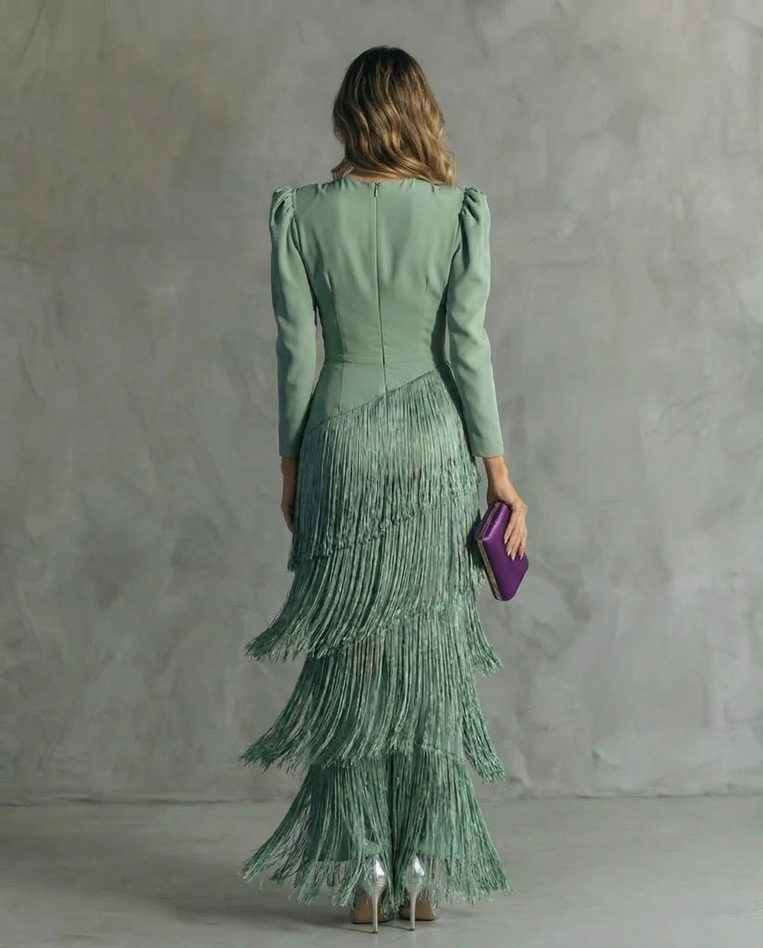 Clara Fringe Sleeve Dress