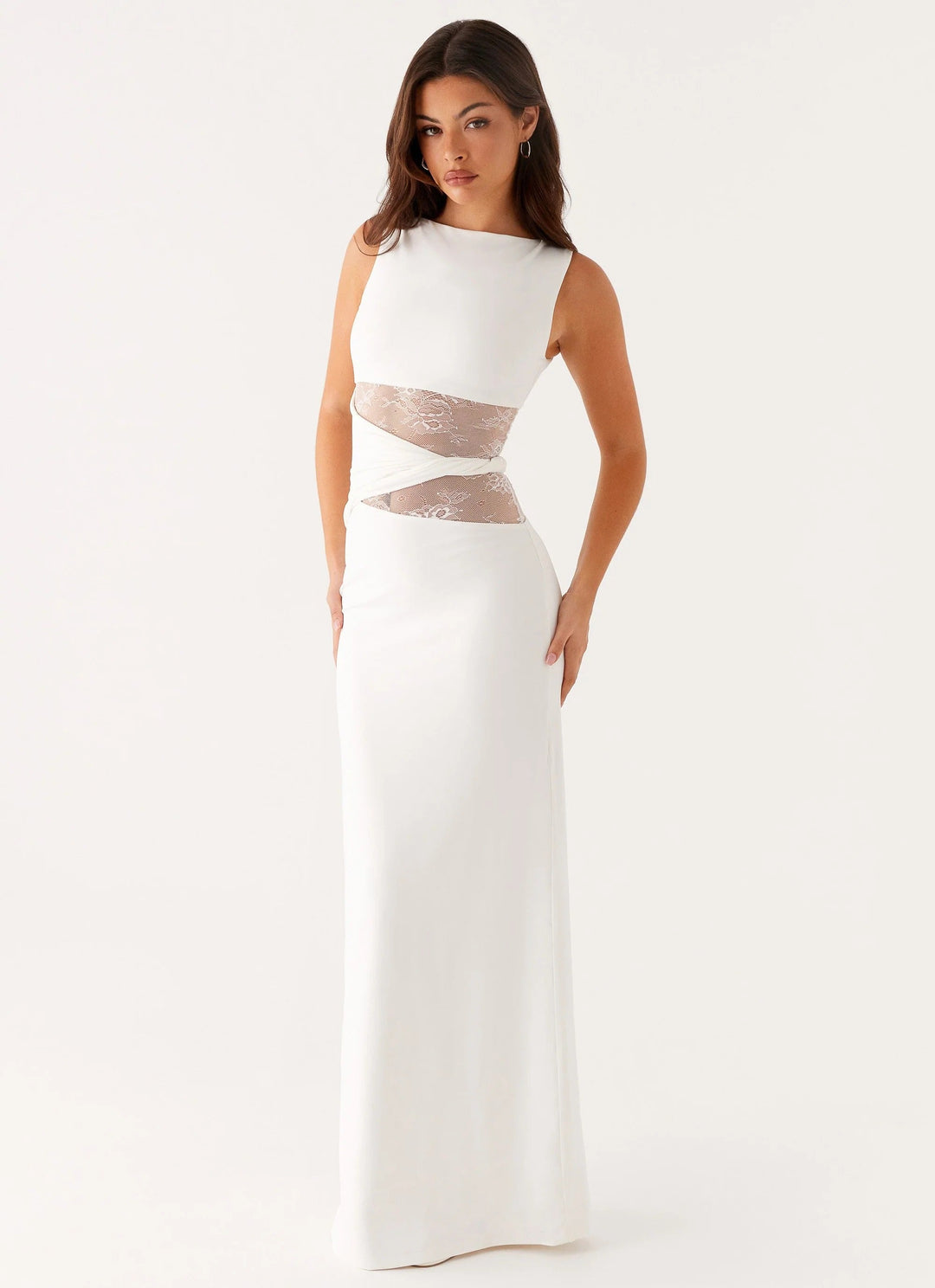NORELLA | Flattering Leni maxi dress with subtle cut-outs and lacing