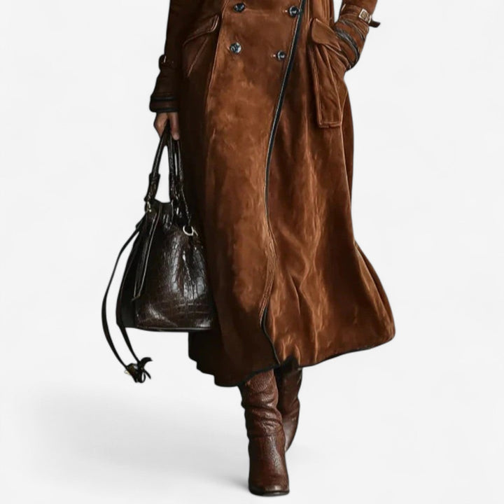 NORELLA | Nathaly Suede Trench Coat