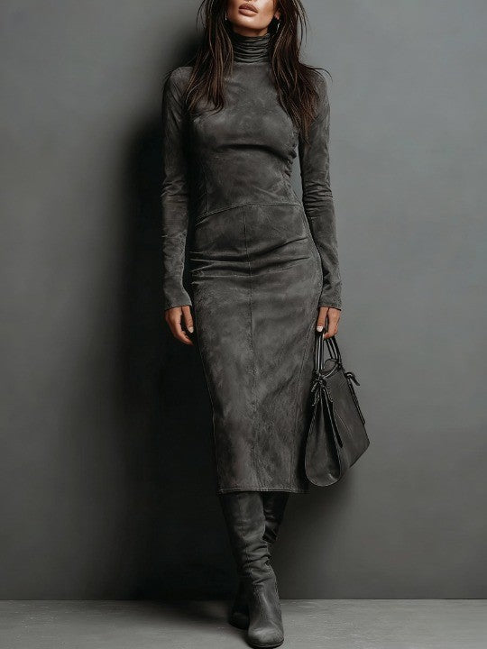 NORELLA | Lorena Long Midi Dress in Brown