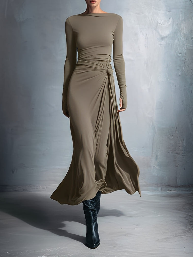 NORELLA | Naiara Maxi Dress with Side Button