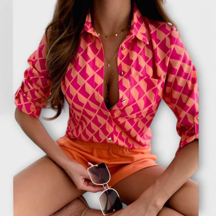 NORELLA | Blouse with Classic Collar