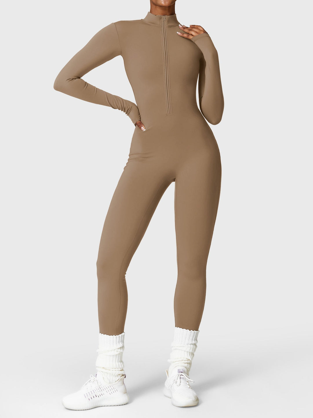 NORELLA Fleece Zip Jumpsuit with Long Sleeves