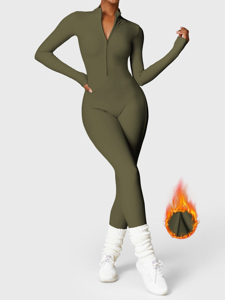 NORELLA Fleece Zip Jumpsuit with Long Sleeves
