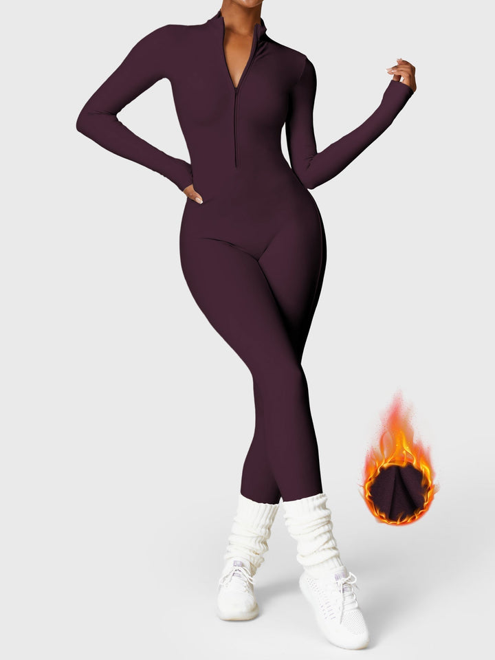 NORELLA Fleece Zip Jumpsuit with Long Sleeves