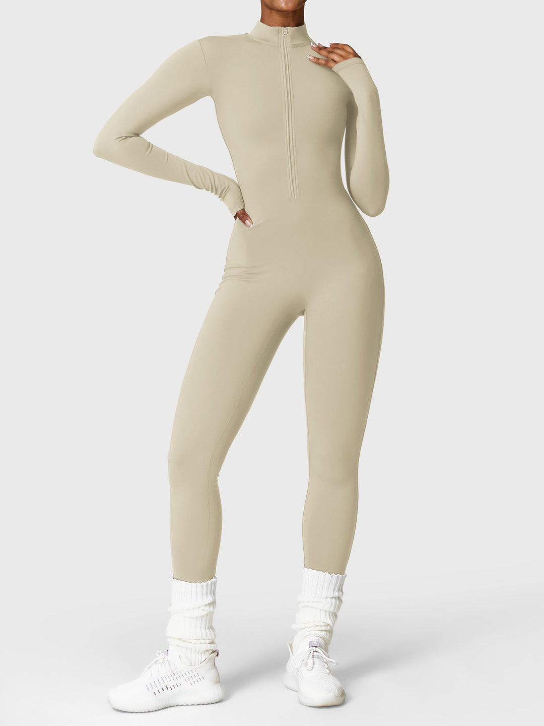 NORELLA Fleece Zip Jumpsuit with Long Sleeves
