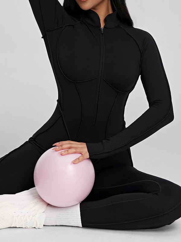 NORELLA | Jumpsuit with Zip Closure and Stitched Details