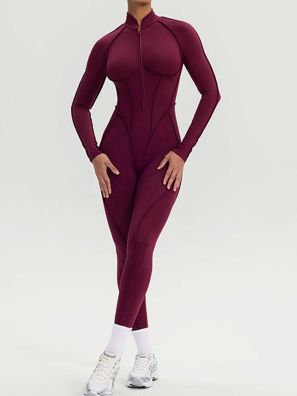 NORELLA | Jumpsuit with Zip Closure and Stitched Details