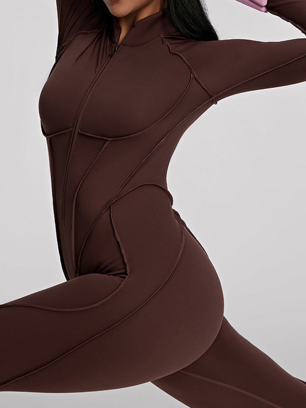 NORELLA | Jumpsuit with Zip Closure and Stitched Details