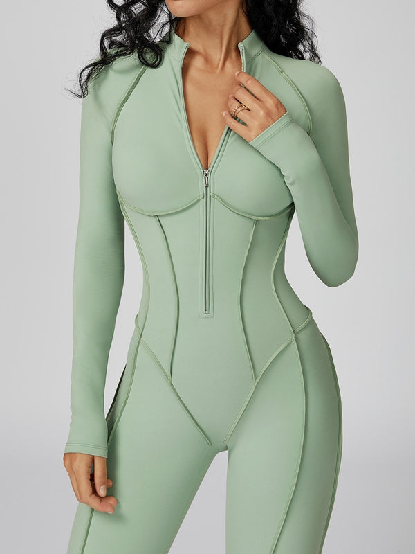 NORELLA | Jumpsuit with Zip Closure and Stitched Details