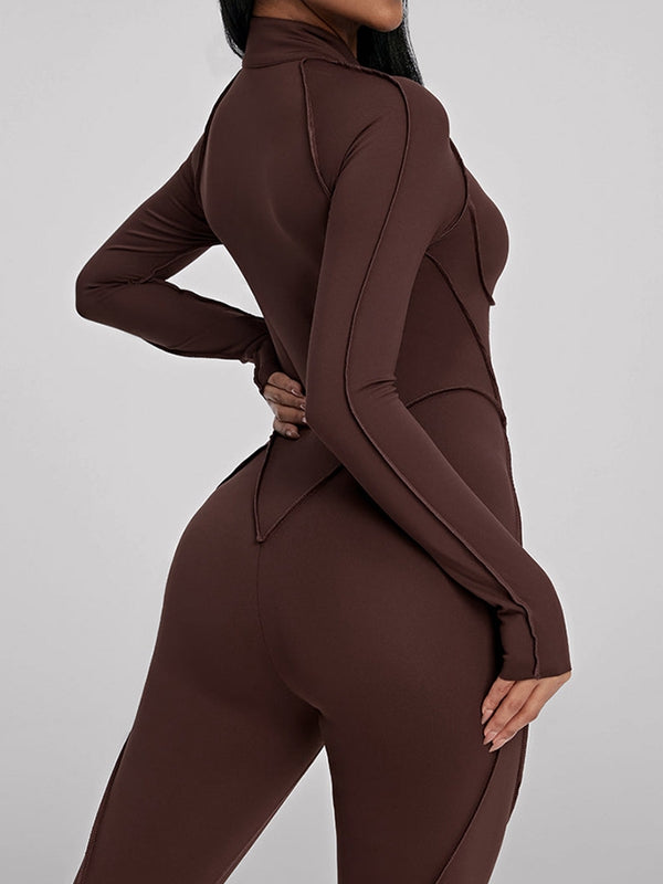 NORELLA | Jumpsuit with Zip Closure and Stitched Details